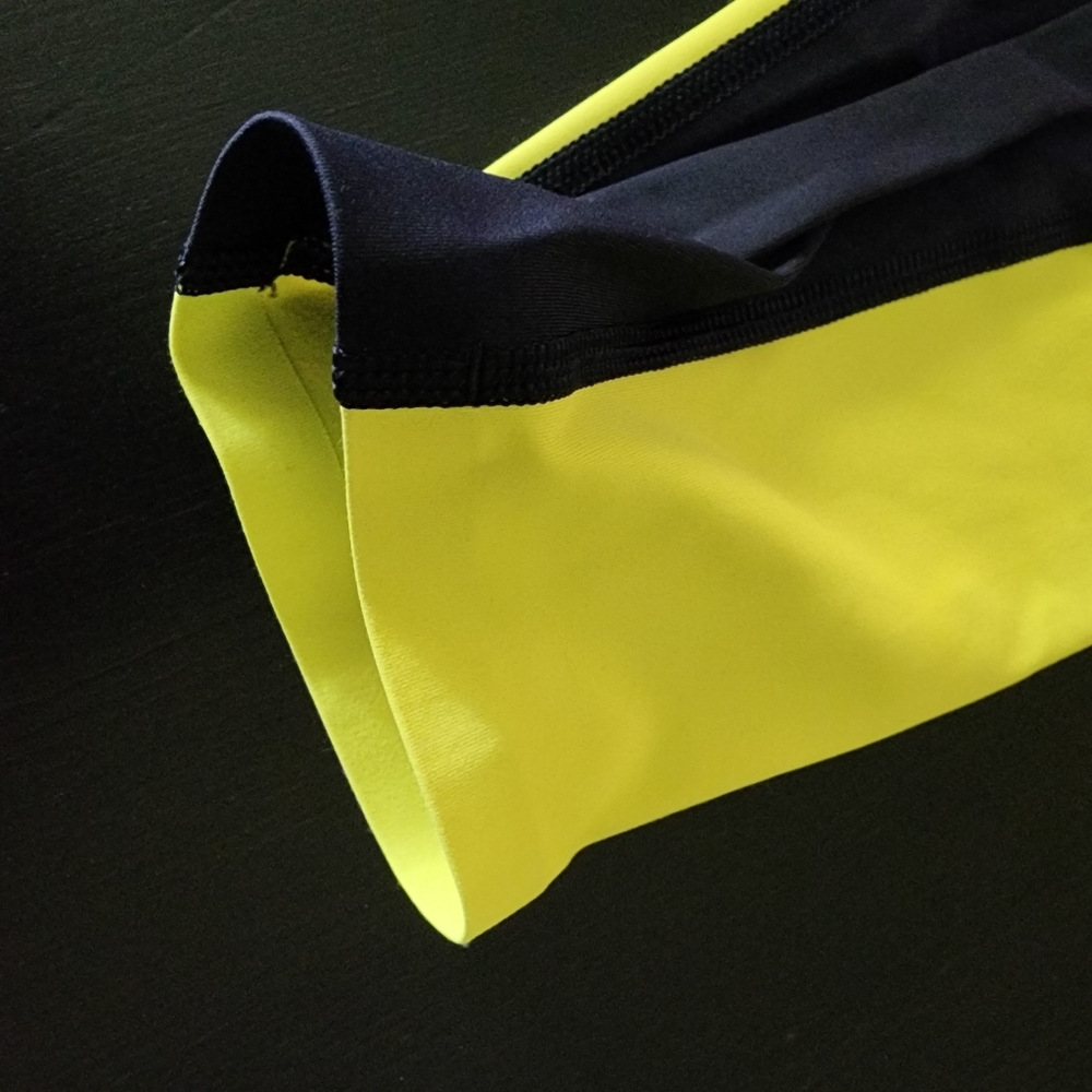 BOGO Athleta Asym Colorblock Black, Yellow, and Olive Green Tights - Picture 7 of 8